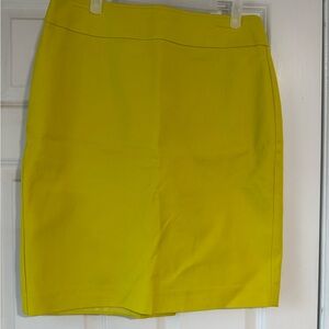 Ann Taylor Vibrant Yellow/chartreuse Pencil Skirt